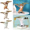 Whimsical Design Cat Support Tray Resin Ket Candy Dish Cartoon Cat Figurine  Room Decoration