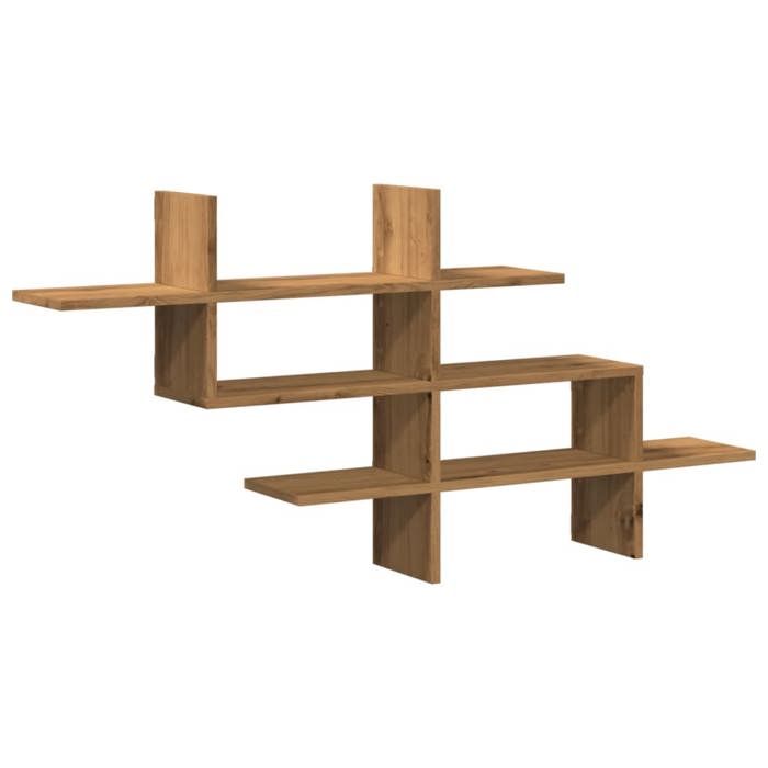VidaXL Wall Shelf Artisan Oak 124.5x18x60.5 Cm Engineered Wood 853271