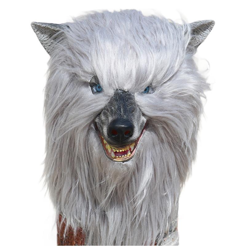 Cute plush animal Husky head mask latex Husky mask for Halloween cosplay Funny party props