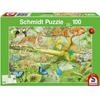 Шмидт Животные в джунглях Пазл 100 шт.
