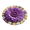 3D Sunflower Area Rug Absorbent Quick Dry Plush Diatomaceous Earth Floor Mat Non-slip Living
