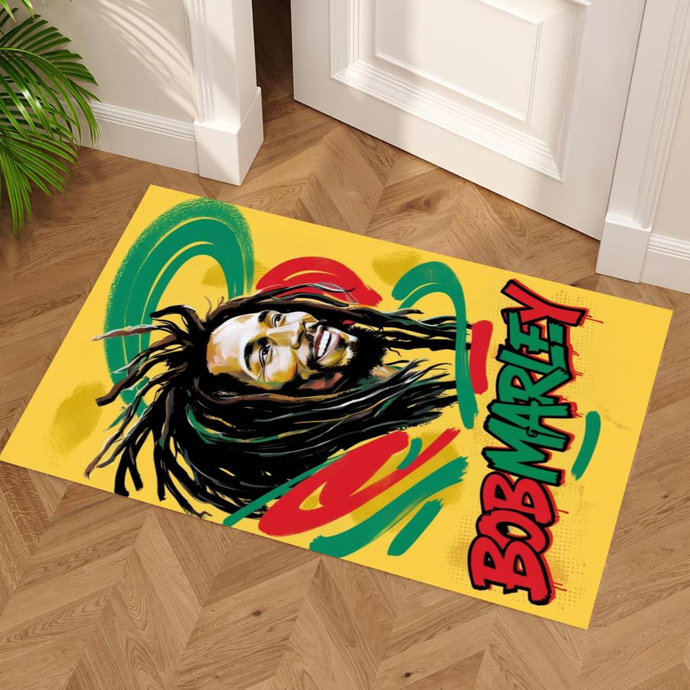 Bob Marley Carpet Design For Study Room Entryway Balcony Kitchen Antislip Rug Office Home Decor Perfect Gift For Womenmen