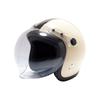 Motorcycle Jet Helmet with Bubble SG Mark One Size Fits B&B Shield, Certified, Ivory/Black, All, BB-004