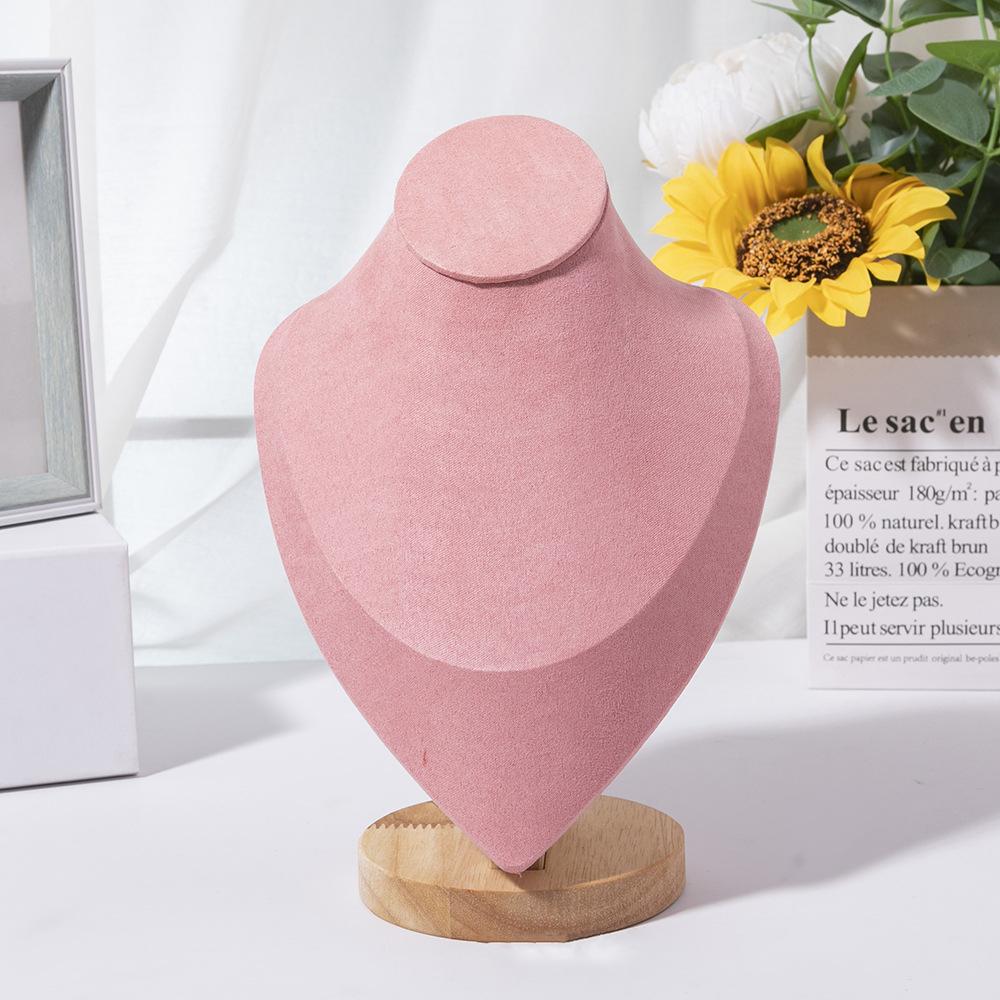 1 шт. Деревянный манекен, бюст, ожерелье, подставка для показа портретной модели, шея, подвеска, стойка для хранения ювелирных изделий, держатель, витрина, реквизит