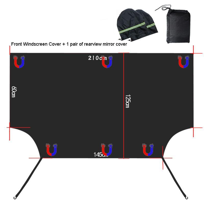 Автомобильный передний чехол на лобовое стекло, автомобильный магнитный солнцезащитный козырек, лобовое стекло автомобиля, козырек от солнца и снега, водонепроницаемый протектор