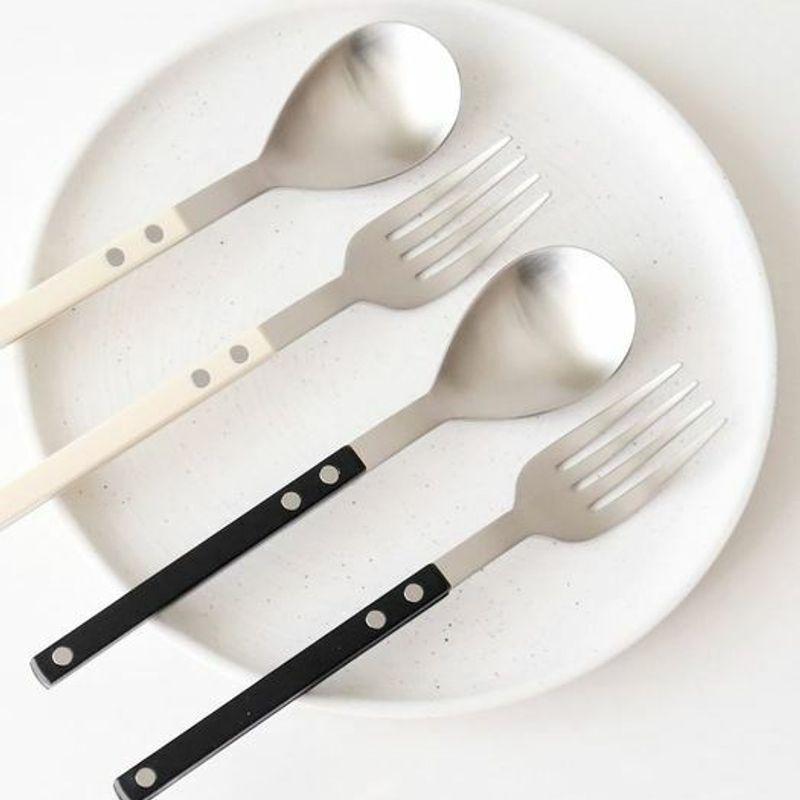 Kamomekitchen Bogen двусторонний детский набор ложки и вилки 5 цветов