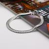 Модный мужской браслет Модная плоская цепочка-змейка Покрытый серебром Покрытый золотом Мужские украшения Браслет с одинарной застежкой