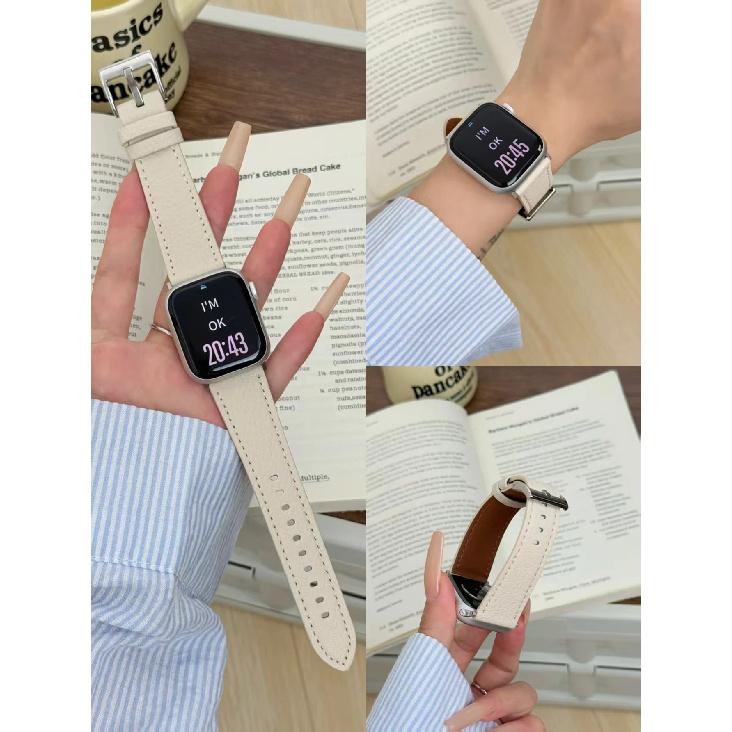 Высококачественный кожаный ремешок-петля для Apple Watch женский 11/10/9/8/7/6/5/4/3/2/1 SE 38мм 40мм 41мм 42мм 44мм 45мм 46мм 49мм