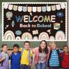 Украшения для доски объявлений «Добро пожаловать» Back to School Бохо Декор класса Бохо Радуга Набор для доски объявлений «С возвращением» Вырезки для школьного офиса