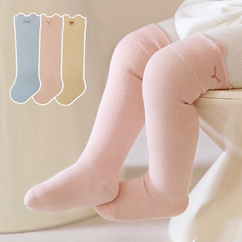 Children's Socks and Tights for Girls Solid Color High Knee Newborn Socks Socks & Leg Warmers Long Tube Stockings For Baby