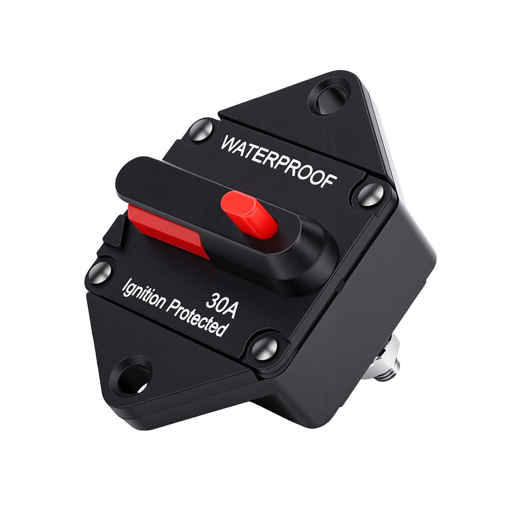 30A DC Circuit Breaker for Automotive RV Marine ATV Vehicles Audio Solar Battery System Automotive Inline Fuse Holders