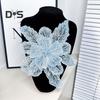 3D Flower Corsage Applique Bead And Sequin Decor Multi-layer Sweater Dress Blouse Decor DIY Stitching Patch Clothing Accessories Wedding Party