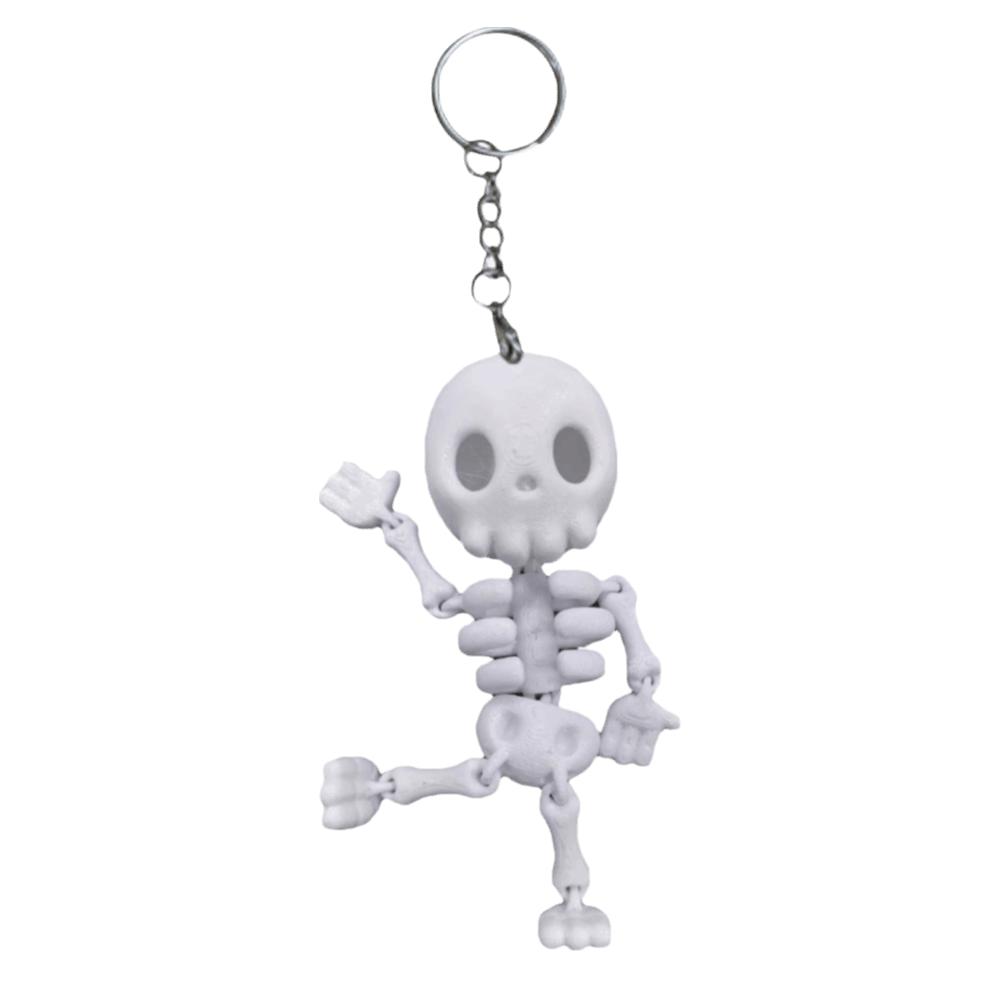 Decoration Skeleton Keychain 3D Printed Skull Bag Charm Home Decoration