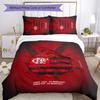 Flamengo 3pcs Bedding Set Duvet Cover Closure Includes 1 Duvet Cover & 2 Pillowcases for All Seasons Bedroom Home Dorm Decor