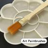50 шт. - Нейлоновые кисти, Кисти для рисования с короткой деревянной ручкой, Кисти для акварели, Кисти для стен, Художественные кисти, Инструменты для чистки