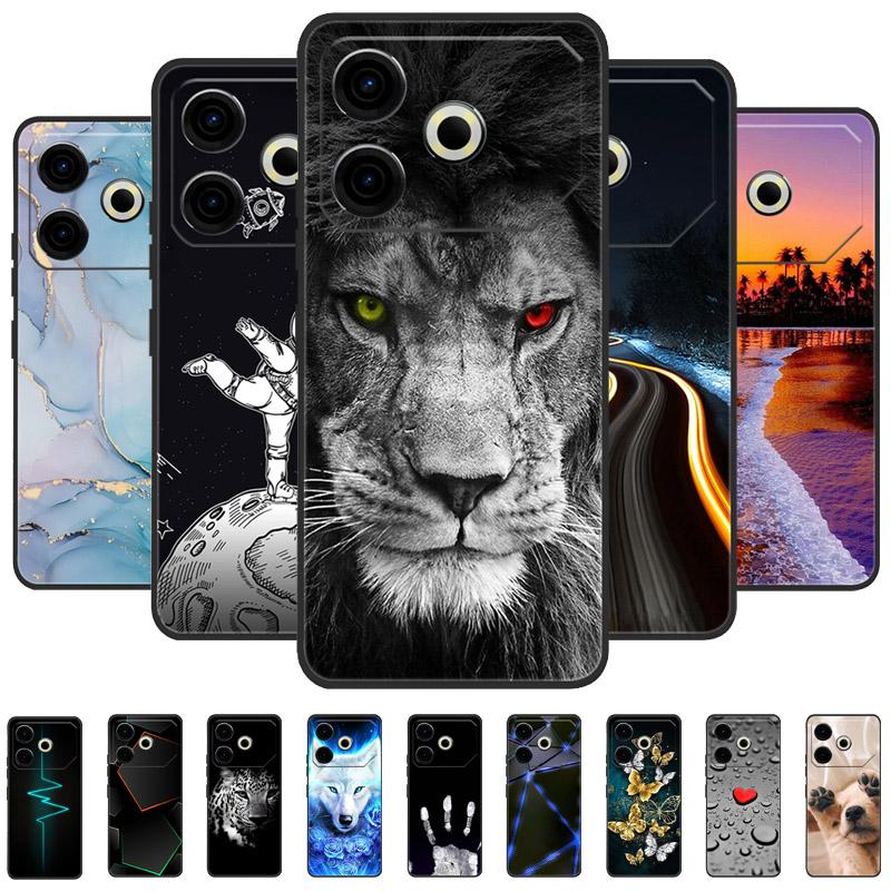 Чехол для Tecno Pova 6 Neo, противоударный, мягкий ТПУ, силиконовый чехол для телефона Tecno Pova 6 Neo, Funda Pova6 Neo, Capa, милый мультяшный