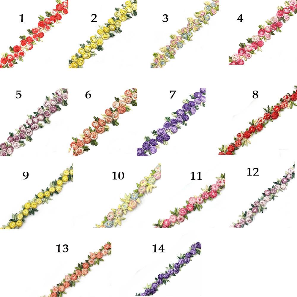 Dress Decoration Flower Embroidered Garment Accessories Lacework Polyester Lace Apparel Sewing Lace