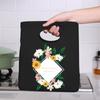 Сумка для ланча, сумки для завтрака, женская переносная ручная упаковка, товары для пикника и путешествий, сумки для хранения школьных продуктов с принтом ромашек, сумка для бенто