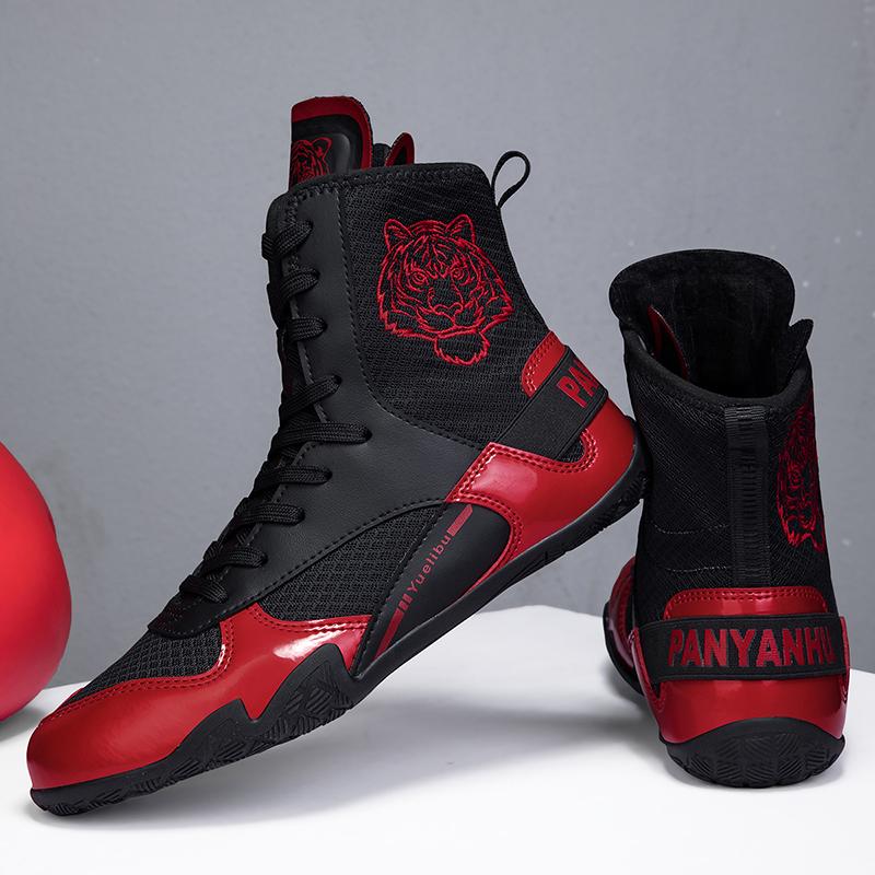 Унисекс боксерские ботинки Противоскользящие ботинки для борьбы Боевые боксерские ботинки Мужские ботинки для верховой езды Мотоциклетные ботинки Женские ботинки для соревнований по борьбе