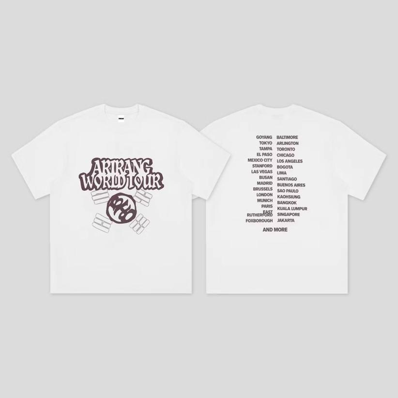 2026 Summer Rapper Oversized Gift Tees Fashion Singer World Tour Tshirts Short Sleeve Women Unisex Streetwear T Shirts for Fan