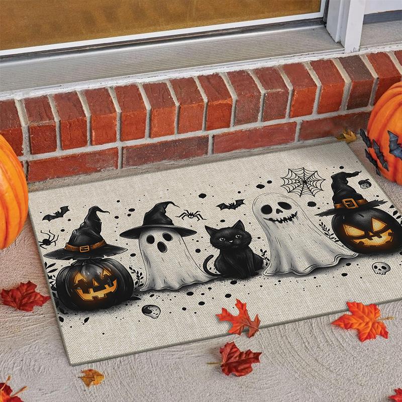 Halloween Autumn Pumpkin Carpets for Living Room Large Area Bedroom Floor Mat Non-Slip Washable Doormats Home Decoration Rugs