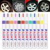 12 Colors Paint Marker Pen Fade-proof Car Tyre Tire Tread CD Metal Permanent Paint Marker Graffti Oily Macador Caneta Stationery