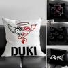 Рэпер D-Duki Наволочка Плюшевая ткань Мягкая наволочка Двусторонняя печать Чехол на подушку для дивана Декоративная подушка