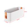 Bedside Plastic Storage Caddy With Removable Hook Hanging Basket Sundries Box