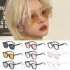 Retro Square Gradient Blush Sunglasses No Makeup Uv400 Protection Anti-Glare Shades Decorative Eyewear For Women & Men