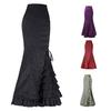 Section Jacquard Fishtail Skirt Steampunk Vintage Skirt Gothic Skirt Women's Long Skirt