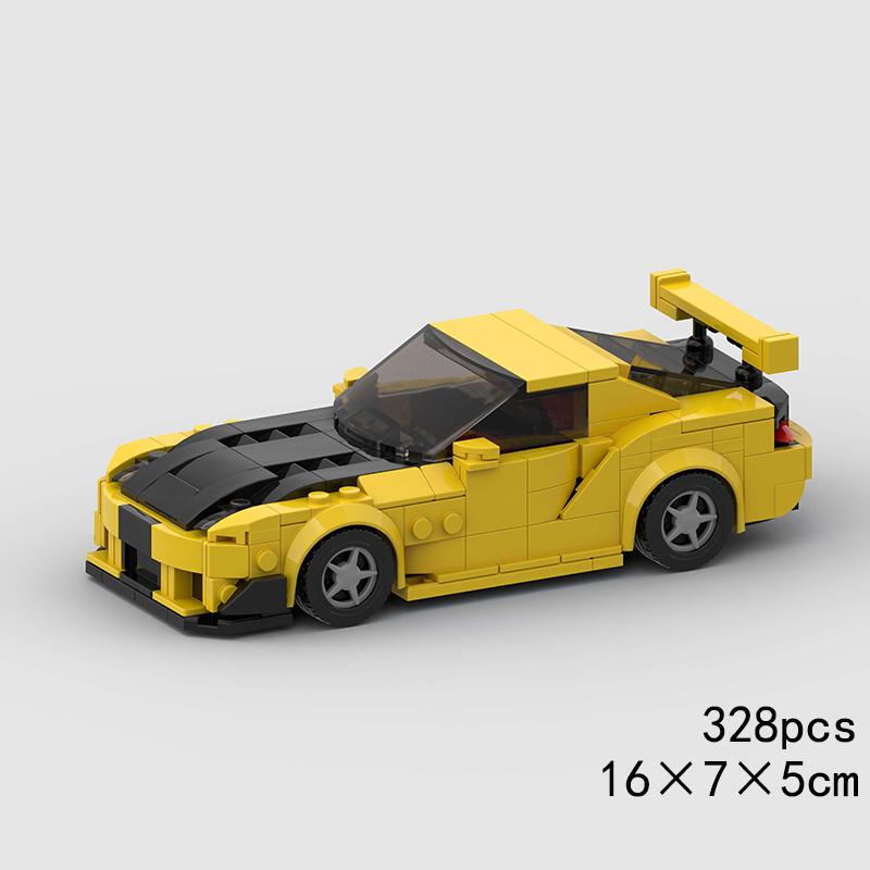 MOC Скорость Спорт Супер Гоночный Автомобиль Модель Строительные Блоки DIY Кирпичи Город Технический Ралли Отличный Гоночный Автомобиль Рождественский Подарок Игрушка