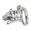 FRRK Stainless Steel Dildo Male Chastity Device Cage SM Chastity Cage Penis Lock Sex Tools Chastity Lock for Men