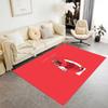 Football Player Action Floor Rug Office Rug Suitable for Entryway Outdoor Foyer Dining Room Anti-slip Rug Decorate Offices