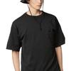 Uniqlo SS25 Серия U Однотонная Свободная Футболка с Круглым Вырезом и Коротким Рукавом с Одним Карманом Унисекс Топы Черный 476177-09