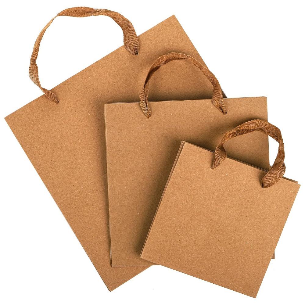 8 шт. Квадратные подарочные пакеты с ручками 3 размера Упаковка для подарков и пакеты для покупок Большие пакеты для упаковки розничного бизнеса Сумка-тоут для букетов и цветов Подарочные пакеты для покупок