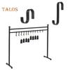 Christmas Stocking Holder Stand with 12 Hooks Rustproof Easy To Install Standing Stocking Hangers Iron Metal Rack with Sturdy Base