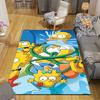 1Pc Simpsons Water Fight Rug Office Carpet Indoor Outdoor Doormat Nonslip Soft Living Room Christmas Halloween Gift D922906