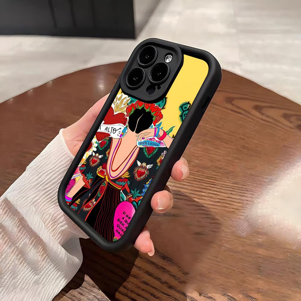 Модный Чехол Для Телефона С Фридой Кало Для IPhone 17 Pro Max 15 Pro 16 14 Plus 12 13 Mini 11 Pro Ударопрочный Мягкий Чехол