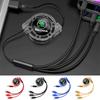 wsmrp6 Car pendant 3 In 1 Fast Charger USB Data Cable Car Accessories For Skoda Octavia Kodiaq Fabia Superb Karoq Yeti Rapid Mk3 A4 1