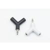 Y-shaped Audio Adapter, 1/2 Headphone Splitter 3.5mm Audio Plug, Frequency Divider Y-shaped Audio Converter One-to-two Connector