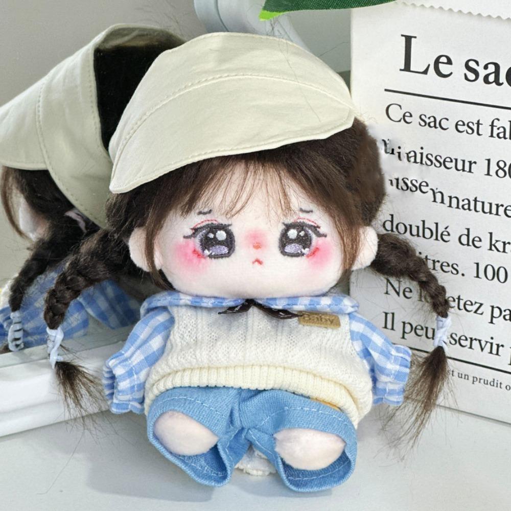 Strap Pants 10cm Cotton Doll Clothes Bear Hat Doll Dress Up Set Children's Gift