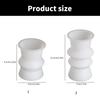 Unique Candle Holder Molds Crafting Molds Round Shape Candle Base Moulds Silicone Texture for Crafting Candlesticks