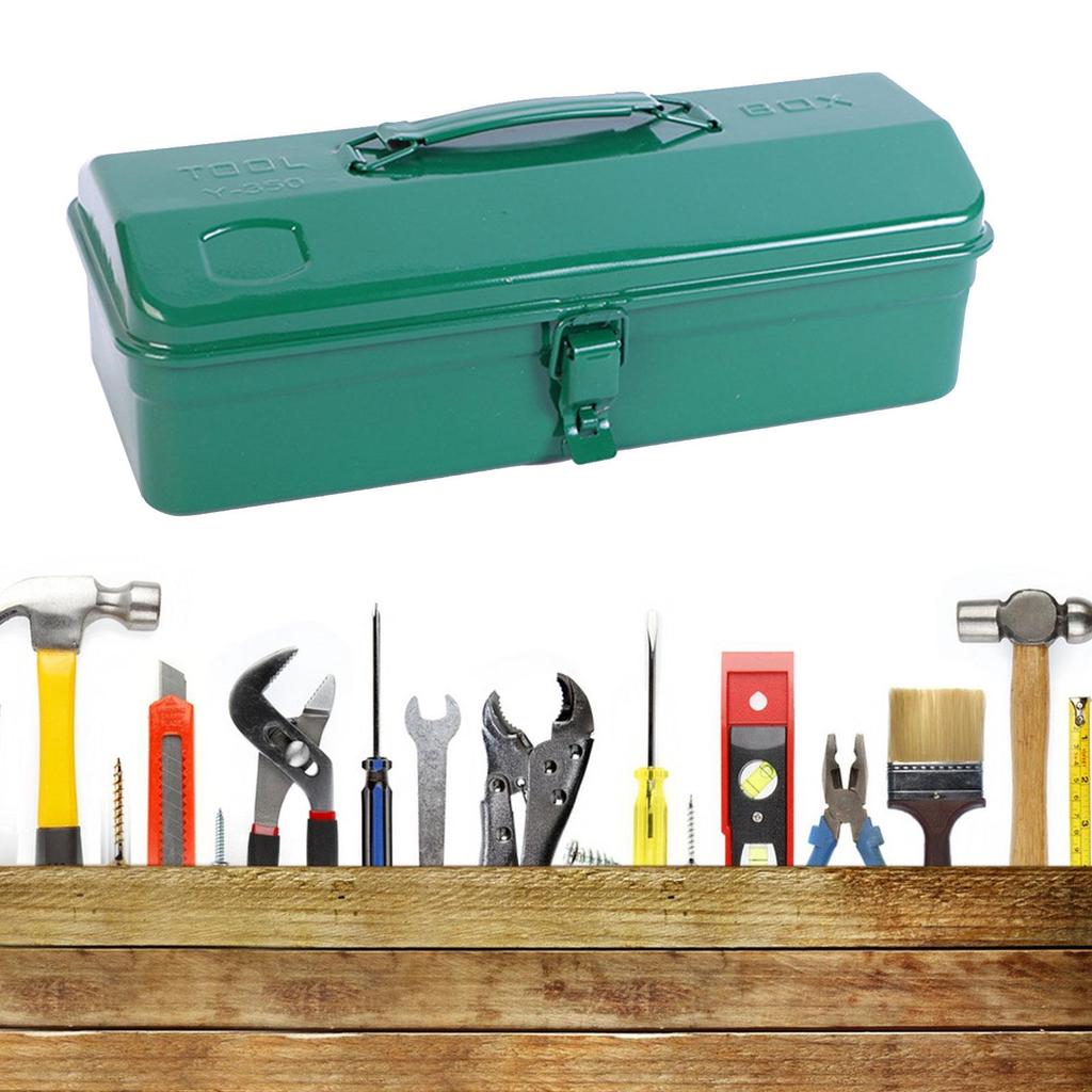 Metal Toolbox with Secure Locking Mechanism