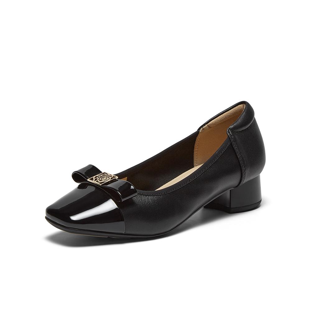 Bestu 25 Autumn Shallow Mouth Single Shoes Fashion Trend Commuter Coarse Heel Square Head Women's Shoes K5339CQ5