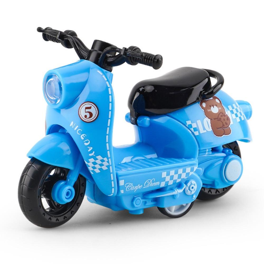 Литой цинковый сплав Модель мотоцикла Миниатюрный мотоцикл Игрушка с инерционным механизмом Домашнее украшение