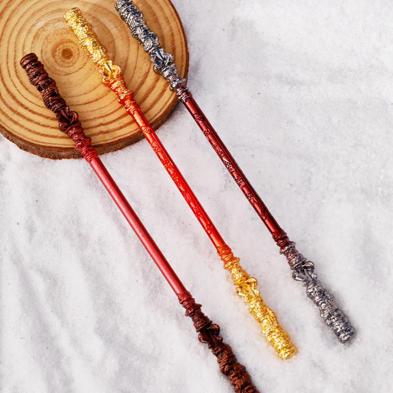 Творческий Мини Wukong Cudgel Meatal Модель Monkey King Wukong Оружие Маленькие Украшения Поделки Детские Игрушки Аниме Периферия Подарки