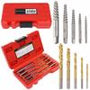 Set of drill bits for removing broken screws with a case 10 pcs Kraft&Dele