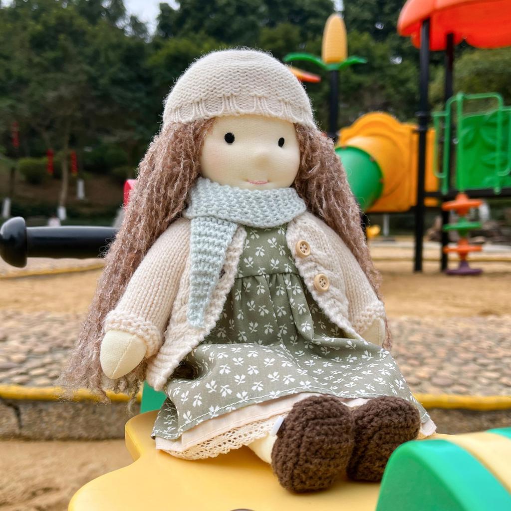 Кукла Вальдорф BlissfulPixie Кукла ручной работы Ленка 30 см Мягкая девочка Милая мягкая игрушка Лучшая кукла для детей -