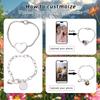DIY Printing, Heat Transfer Printing, Metal Heart Bracelet, Retro Bracelet Accessories