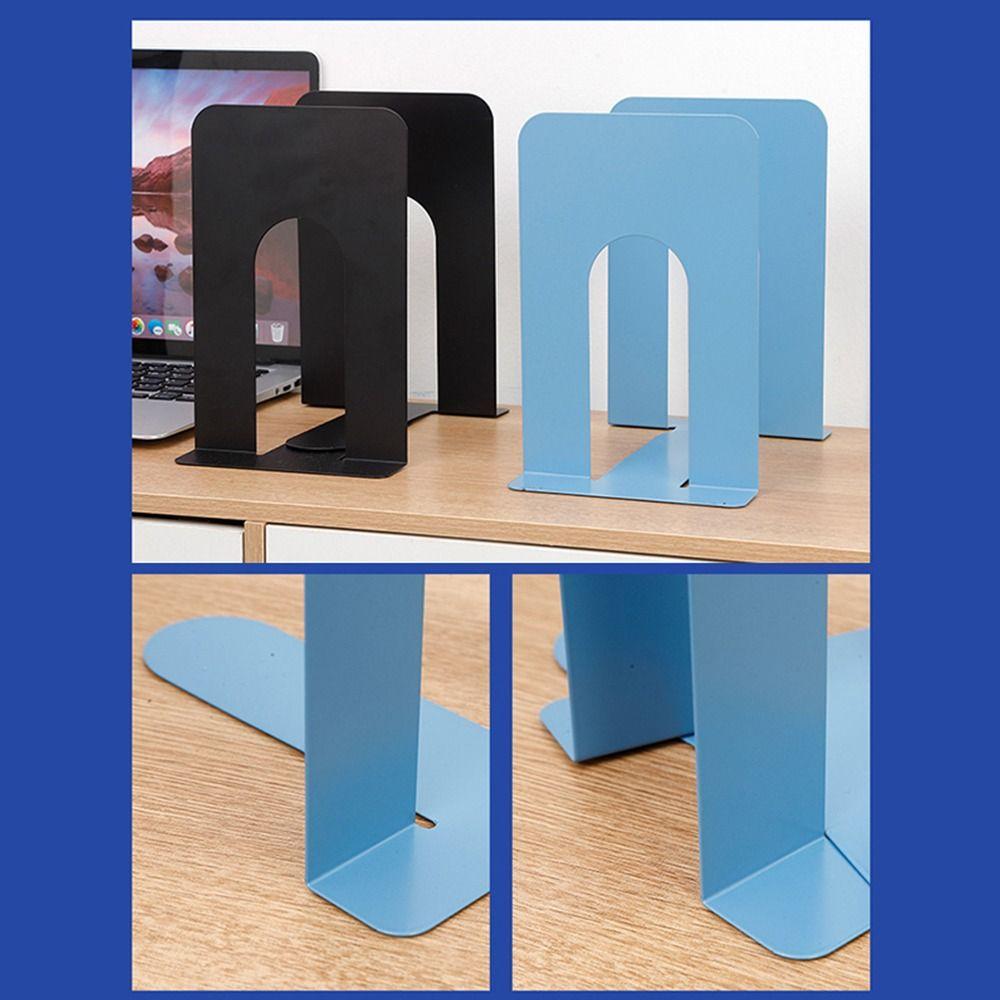 1/2PCS Non-slip Book Stand L-Shaped Desk Bookshelf Book Simple Bookends  Home